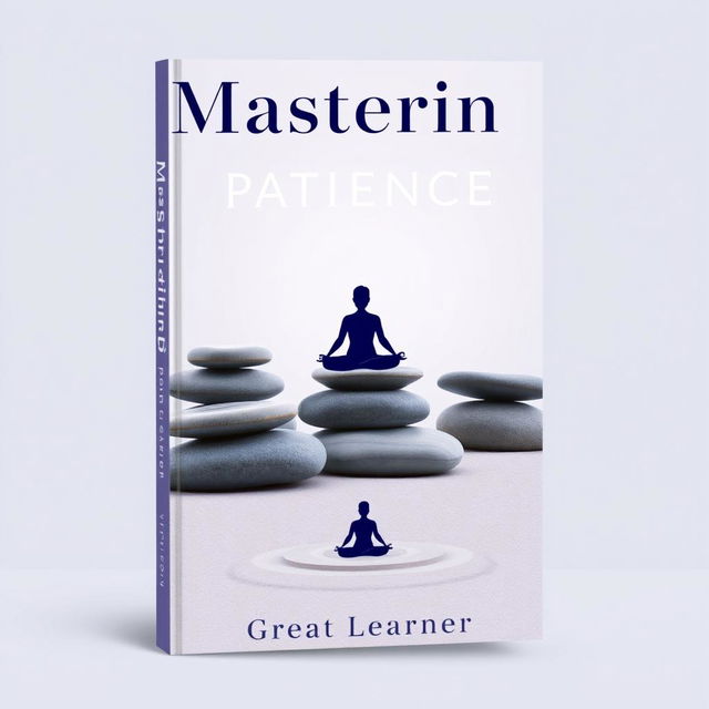 A beautifully designed book cover for 'Mastering Patience' by Great Learner