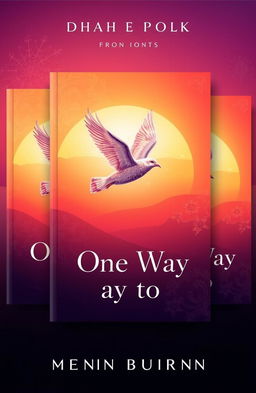 A visually striking book cover design for three books titled "One Way to Fly"