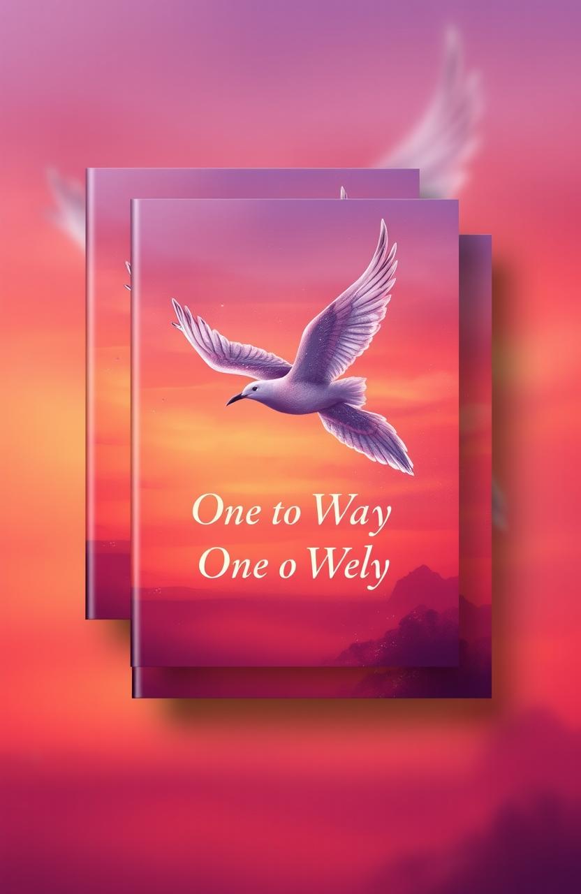 A visually striking book cover design for three books titled "One Way to Fly"