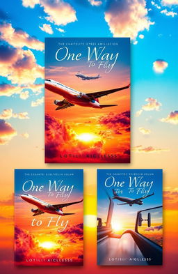 A captivating book cover design for a fictional book titled 'One Way to Fly'