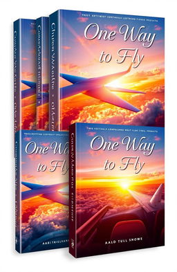 A captivating book cover design for a fictional book titled 'One Way to Fly'