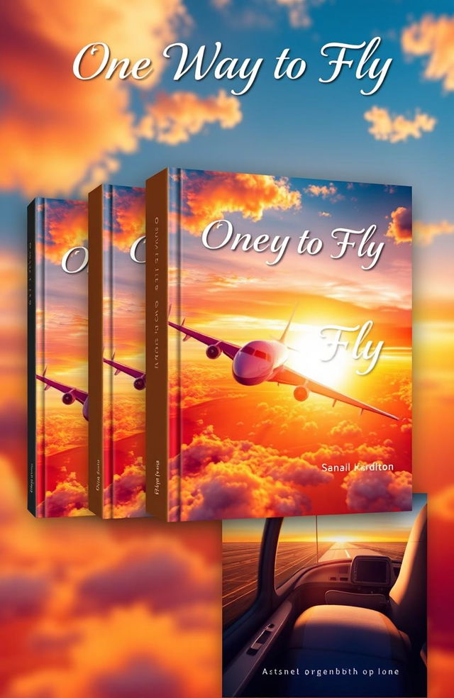 A captivating book cover design for a fictional book titled 'One Way to Fly'