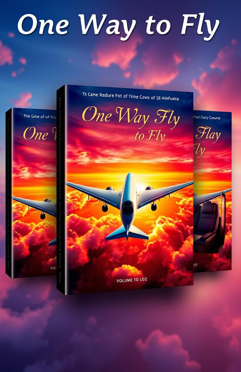 A captivating book cover design for a fictional book titled 'One Way to Fly'