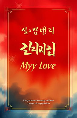 A novel cover design that expresses affection and sorrow