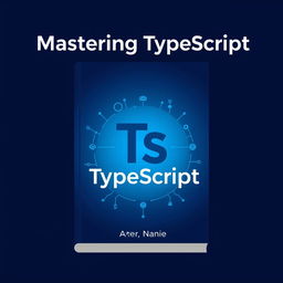A clean and modern book cover design for a TypeScript programming book