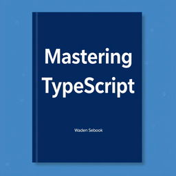 A clean and modern book cover design for a TypeScript programming book