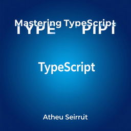 A clean and modern book cover design for a TypeScript programming book