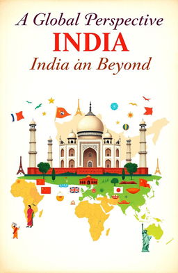A vibrant cover page representing the theme of India and its cultural diversity alongside elements from other countries