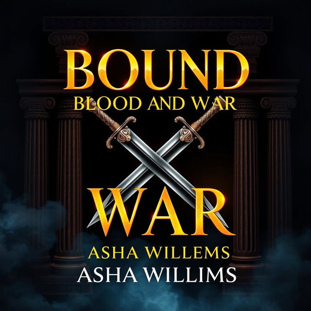 A stunning book cover design for 'Bound by Blood and War' by Asha Williams