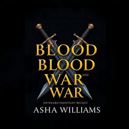A stunning and professional book cover design for 'Bound by Blood and War' by Asha Williams