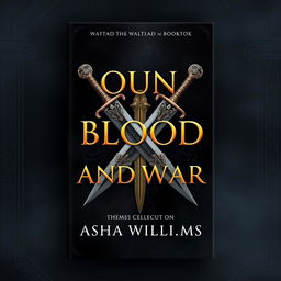 A stunning and professional book cover design for 'Bound by Blood and War' by Asha Williams