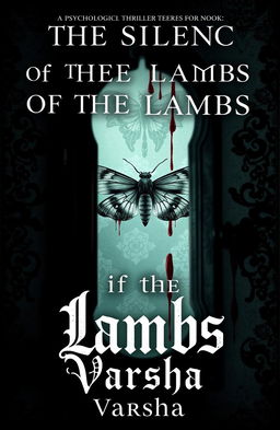 Create a stunning and eerie book cover for a psychological thriller novel titled "The Silence of the Lambs"