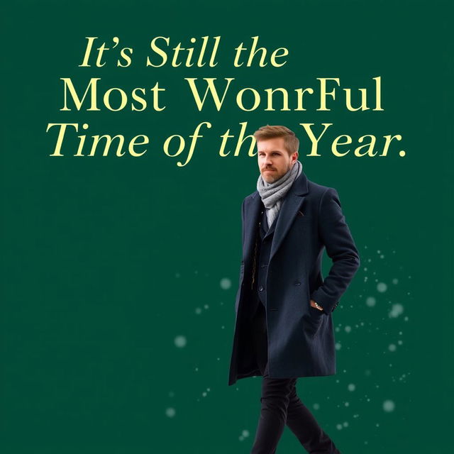 A rich green background featuring the title "It’s Still the Most Wonderful Time of the Year" in an elegant, stylized font