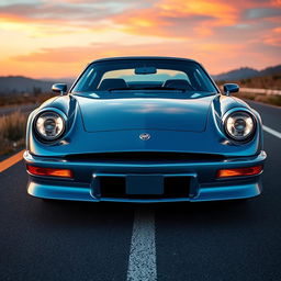 A stunning fusion of a classic Buick LeSabre and a sleek Lamborghini Diablo, showcasing a unique design that combines the graceful curves of the LeSabre with the aggressive lines of the Diablo