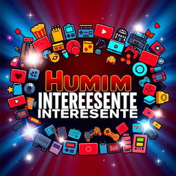 An engaging and colorful thumbnail featuring the channel name 'Humm Interessante' prominently displayed in the center