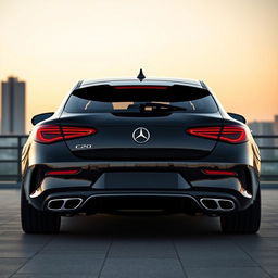 A stunning blend of a Mercedes C220 and a 2024 Alfa Romeo Stradale 33 viewed from the rear