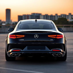 A stunning blend of a Mercedes C220 and a 2024 Alfa Romeo Stradale 33 viewed from the rear