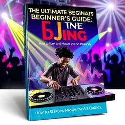 An engaging book cover for 'The Ultimate Beginner's Guide to DJing: How to Start and Master the Art Quickly'