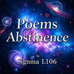 An eye-catching ebook cover for a poetry collection titled 'Poems on Abstinence' by author 'Sigma 1106'