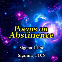 An engaging ebook cover for a poetry collection titled 'Poems on Abstinence' by author 'Sigma 1106'