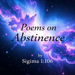A visually striking ebook cover for a poetry collection titled 'Poems on Abstinence' by author 'Sigma 1106'