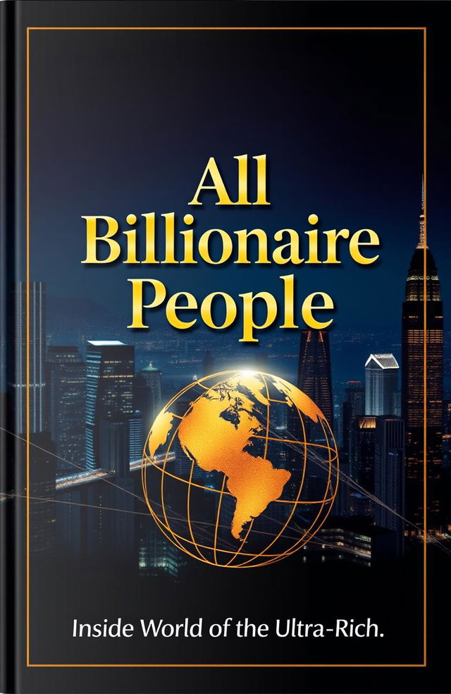 An eye-catching book cover design featuring the theme of billionaires and wealth