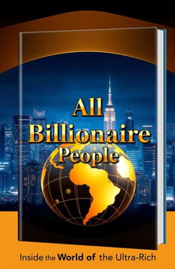 An eye-catching book cover design featuring the theme of billionaires and wealth