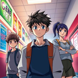 In a vibrant high school setting, the story revolves around Lucas Silva, an ordinary teenager who is anxiously awaiting his turn for the government process known as 'Gene Rift' that grants superhuman abilities