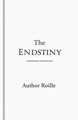 A book cover design featuring a digitally embossed title and author's name, creating a realistic tactile feel