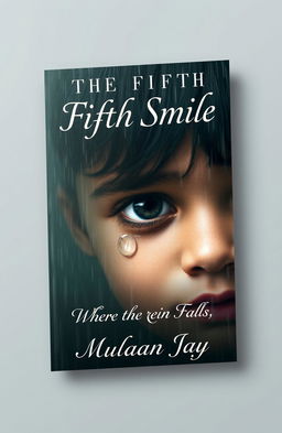 An artistic cover design for a book titled 'The Fifth Smile'