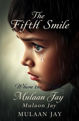 An artistic cover design for a book titled 'The Fifth Smile'