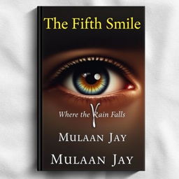 An artistic book cover design for 'The Fifth Smile'