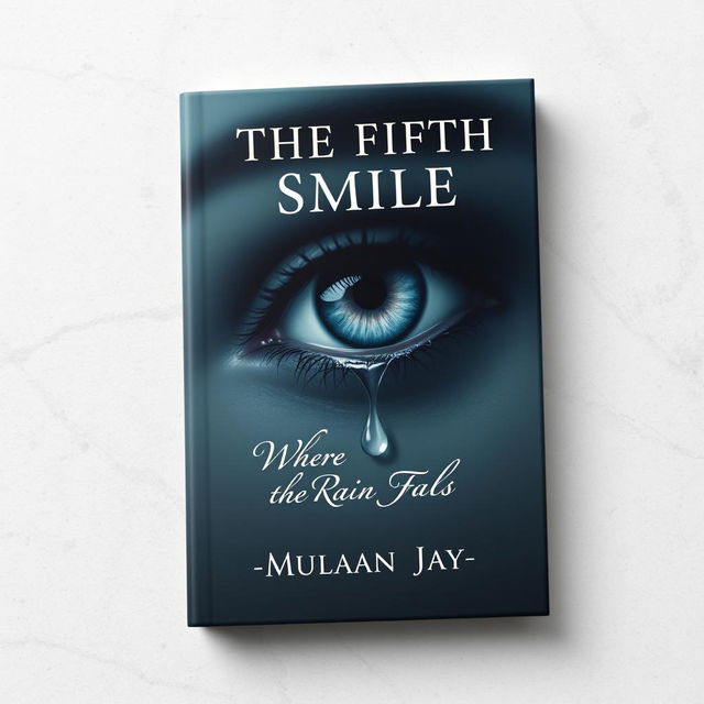 An artistic book cover design for 'The Fifth Smile'