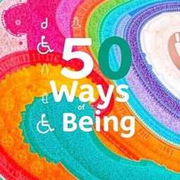 An eye-catching book cover featuring the title '50 Ways of Being' prominently displayed in an engaging and modern font