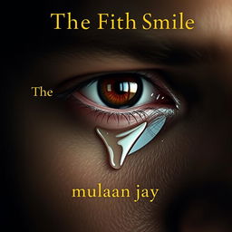 An aesthetic and solid design featuring a close-up of a teary male eye, conveying deep emotion and intensity