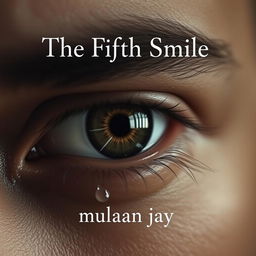 An aesthetic and solid design featuring a close-up of a teary male eye, conveying deep emotion and intensity