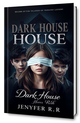 A captivating book cover design featuring a teenage girl with her eyes blindfolded, surrounded by two boys