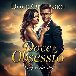 A captivating book cover for the title 'Doce Obsessão' with the subtitle 'pássaro de ouro'