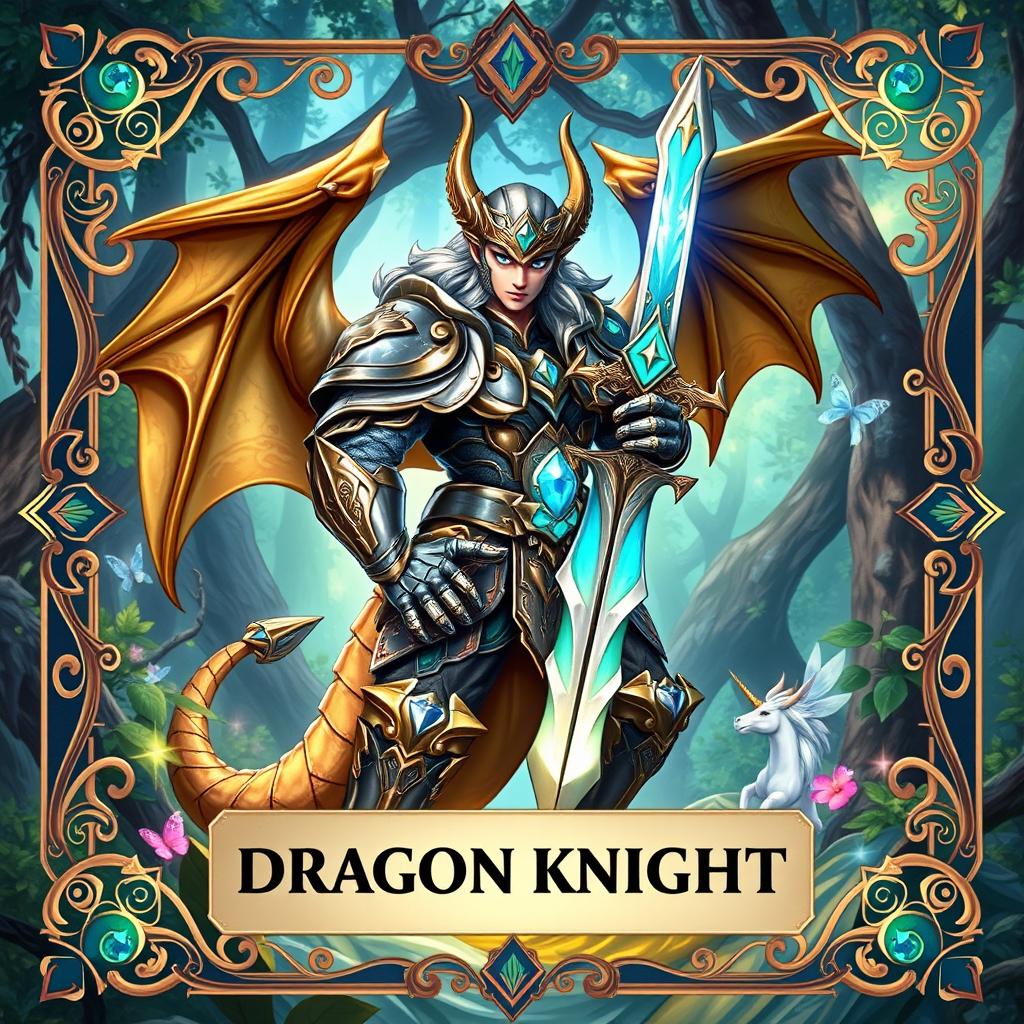 A vibrant and detailed trading card featuring a fantasy-themed character