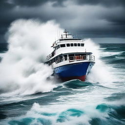 A ferry from Margarita sinking in a dramatic and intense way