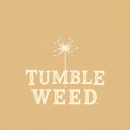A minimalist logo design for 'Tumble Weed' inspired by Old West aesthetics