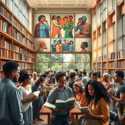 A realistic and impactful portrayal of 'Unity Towards Inclusive and Empowered Libraries'