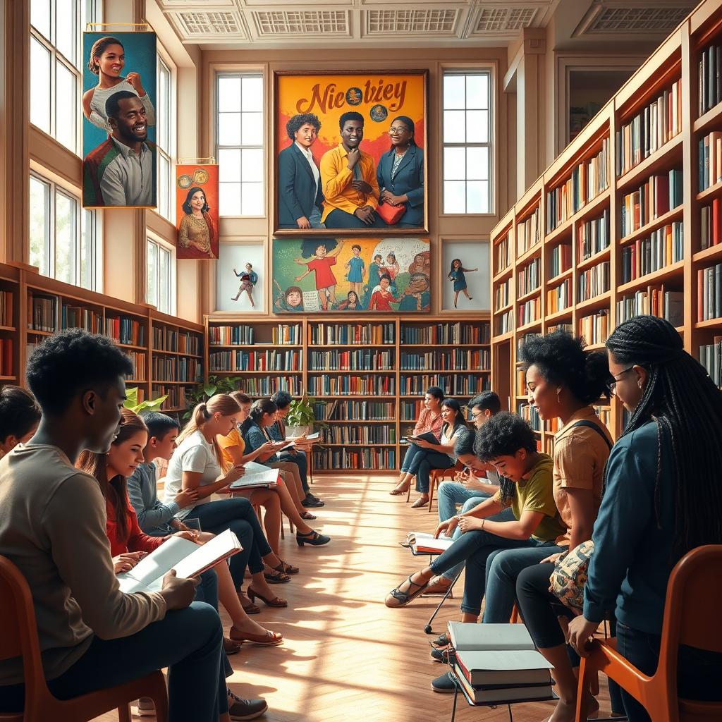 A realistic and impactful portrayal of 'Unity Towards Inclusive and Empowered Libraries'