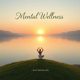 A front page book cover design centered on the theme of mental wellness