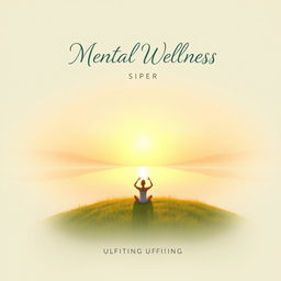 A front page book cover design centered on the theme of mental wellness
