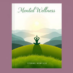 A front page book cover design centered on the theme of mental wellness