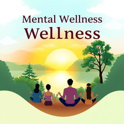 A captivating front page book cover design focusing on mental wellness