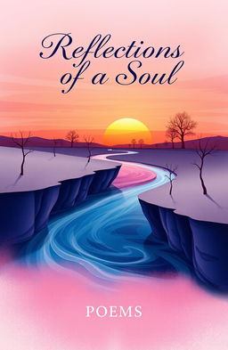 A beautifully illustrated cover for a book of poems titled 'Reflections of a Soul'