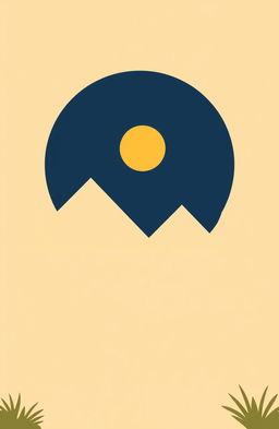 A minimalist representation of ancient Egypt featuring iconic pyramids