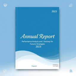 Create a beautiful and professional report cover page featuring a sleek design with a modern aesthetic